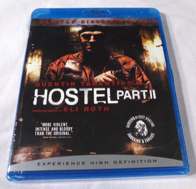 Hostel: Part II (Blu-Ray, 2007) OOP Unrated Director's Cut Eli Roth Horror 2 NEW