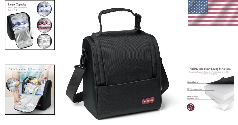 Bolsa de biberón aislada impermeable para leche y bebidas - 10 horas de aislamiento Foto 2 de 4