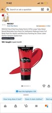 MEICOLY Devil Red Face Body Paint,2.37Oz Large Tube Water Based Washable