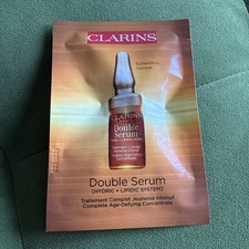 Image of Clarins Double Serum - Lipidic System 0.9 ml - Complete Age Defying Concentrate