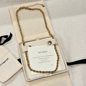 Authentic NEW Mayamar Juliette Thick Rope Chain Necklace 24K Gold Plated