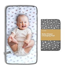 Cozira Waterproof Baby Changing Pad Liners - 3 Basic No Storage , Gray