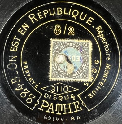 Montéhus: Aber bleiben Sie dran / Wir sind in der Republik 78 RPM 12'' PATHE