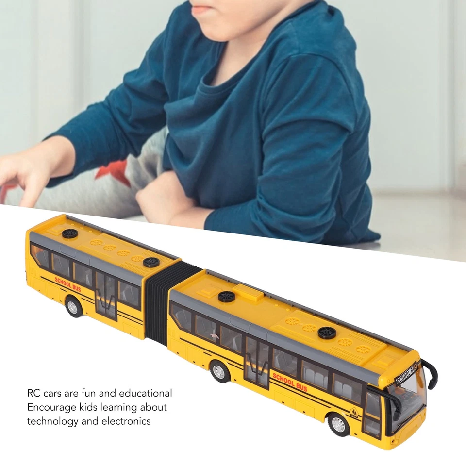 (Jaune) Bus Télécommandé Tournant à Droite Jouet De Bus Scolaire RC Amusement - Bild 2 von 4