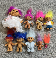 Russ Trolls Troll Doll Lot 1991 5in Multicolor Hair w/ Outfits Accessories