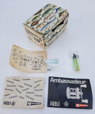 Box for Vintage Abu Ambassadeuer 6500 ST Reel, Box/Tool/Papers ONLY, NO Reel