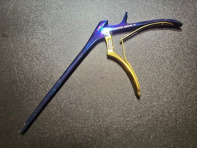 V. Mueller NL4273-83 Chroma-Line Blue Kerrison Rongeur, 40°, 3mm, 8''