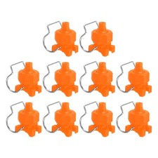 10Pcs 65 Degree Spray Nozzle with Clip Fit 32mm/1.3" Hose, 1.12m³/h