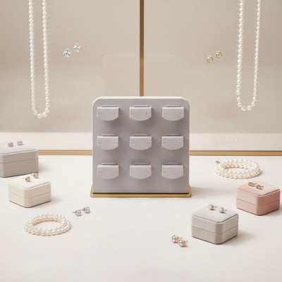 Microfiber Jewelry Display Light Luxury Design Stud Earring Organizer