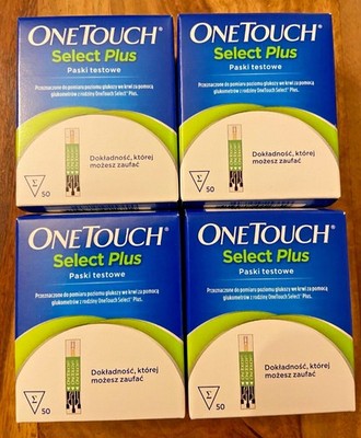 200Stk*OneTouch Select Plus Blutzuckerteststreifen NEU/OVP 06/2026 (4x50 Stk)