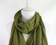 Plain Long Oversized Lightweight Soft Frayed Scarf