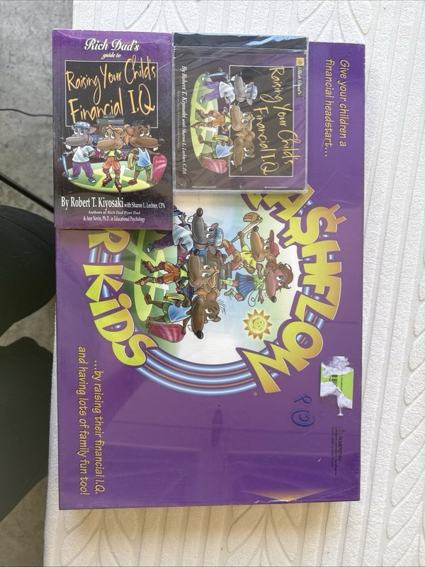 CASHFLOW for Kids Board Game New Factory Sealed w/Book and CD included (Rare!)