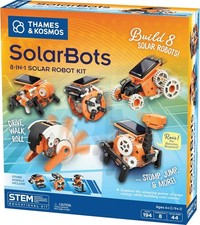 SolarBots: 8-in-1 Solar Robot STEM Experiment Kit Build 8 Cool Solar-Powered R