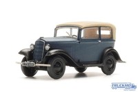Artitec Fertigmodell Opel P4 Dach Geschlossen Blau 316.137