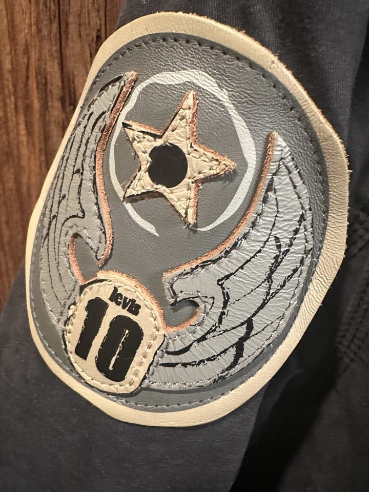 Chaqueta Abrigo Levi’s Negra Hombre XL, Estilo Utilitario Militar con 10 Parches Peso Pesado Foto 4 de 4