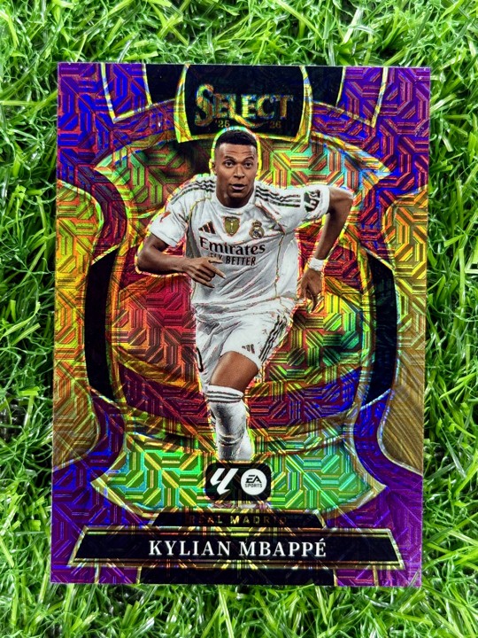 2025-26 Panini Select La Liga - Terrace Kylian Mbappe #9 Purple Mojo Prizm