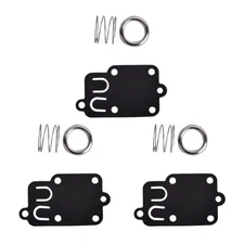 Carburetor Diaphragm Gasket kit Fit for Spring Cap 2Hp Thru 5Hp Black 