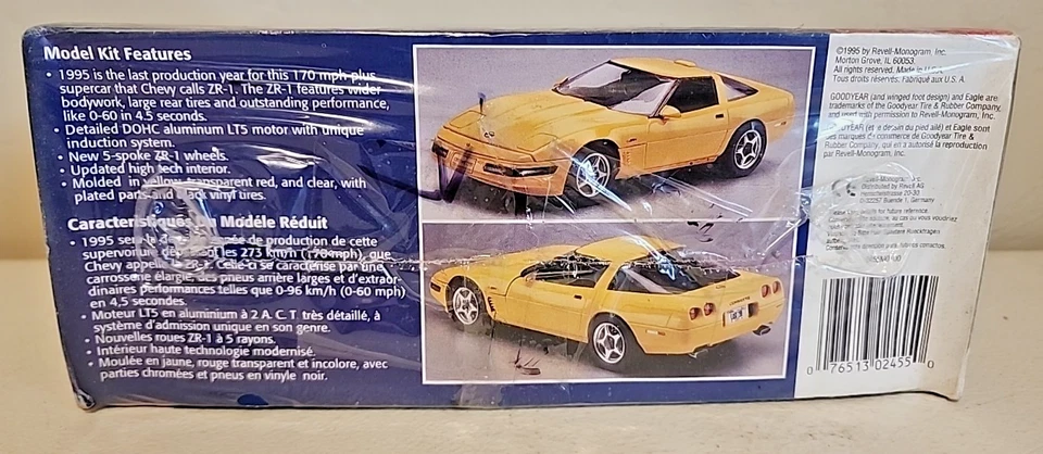 Monogram '95 Corvette ZR-1 The Last ZR-1 Kit # 2455 Factory Sealed Dented Box - Image 2 of 4