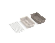 KOHLER Three-Piece Workstation Sink Accessory Set Light Warm Neutrals