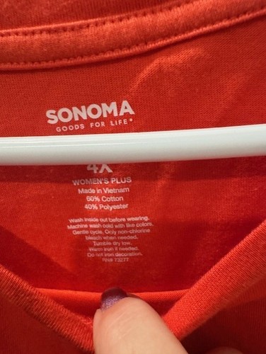 Ladies New USA Top by Sonoma Size 4X - Picture 2 of 2