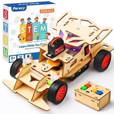 STEM Kits for Kids 8-10, STEM Toys for Boys Age 8-12, Remote Control Car, Wooden
