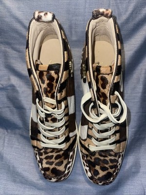 Christian Louboutin Rantus Orlato Flat Pony Leopard High SZ EU48 US14 UK13 AU13