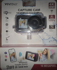 Vivitar Capture Cam With Electronic Image Stabilizer Waterproof Social Media