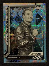 2025 Topps Chrome Formula 1 F1 George Russell #114 B&W Lazer Refractor 🔥