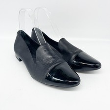 AGL Attilio Giusti Leombruni Black Naomi Cap Toe Ballet Flat Size EU 36.5 US 6.5