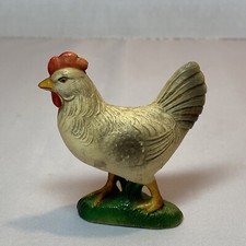 Antique Celluloid Viscoloid Standing Rooster Toy Figure
