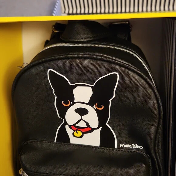 Marc Tetro Boston Terrier Dog Backpack Wristlet Gift Box Set  display picture 3