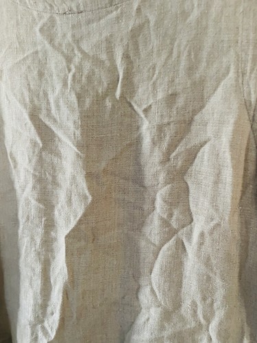 Eileen fisher linen sleeveless button front pleated dress Sz 2 - Picture 5 of 6