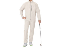 TaylorMade Herren Golf Regenbekleidung Jacke & Hose Set TL439 Ice Beige Wasse...