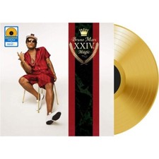 BRUNO MARS 24K MAGIC VINYL NEW! LIMITED GOLD LP! THAT'S WHAT I LIKE, VERSACE 