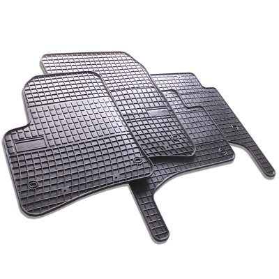Tappetini In Gomma Anteriori Su Misura Per VW Touareg I (2002-2010) – Set Da 2 Pezzi Con Sistema Antiscivolo