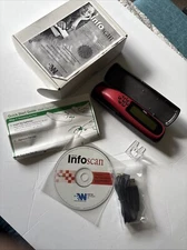 Wizcom's Info Scan Reader Pen, Case, Instructions, CD, & Cord