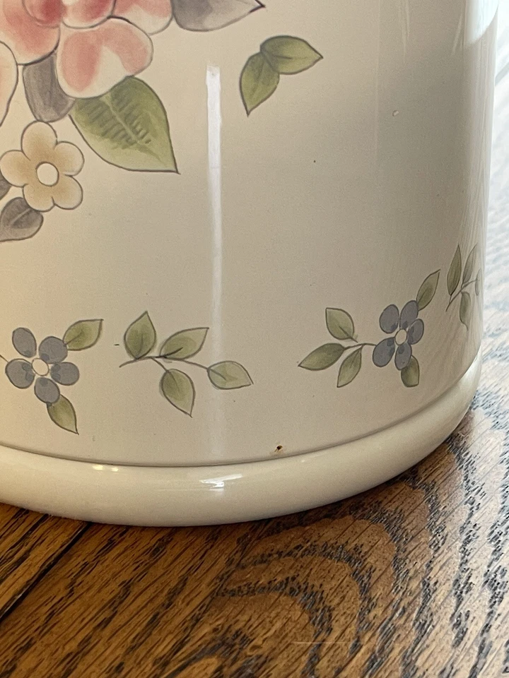 Jarra térmica para bebidas frías/calientes Pfaltzgraff Tea Rose con tapa *sin inserto de vidrio* Foto 4 de 4