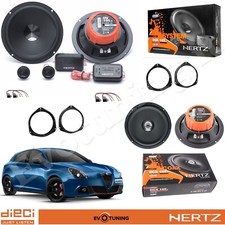 Kit 6 Casse Altoparlanti Hertz Dsk 165 + Dcx 165.3 Ant+Post per Alfa Giulietta