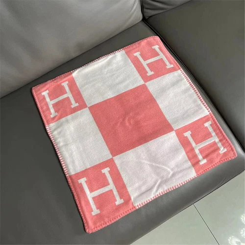 Neu H-Letter Wolle Kaschmir Kissenbezüge Kissenbezug Kissenhülle 45X45CM Kissen - Bild 5 von 31