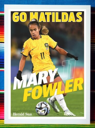 Framed 2023 Matildas FIFA Women´s World Cup Poster Mary Fowler 84cm x 59cm x 3cm