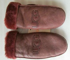UGG Gloves Classic Logo Patch Shearling Mittens Colors L/XL Unisex New