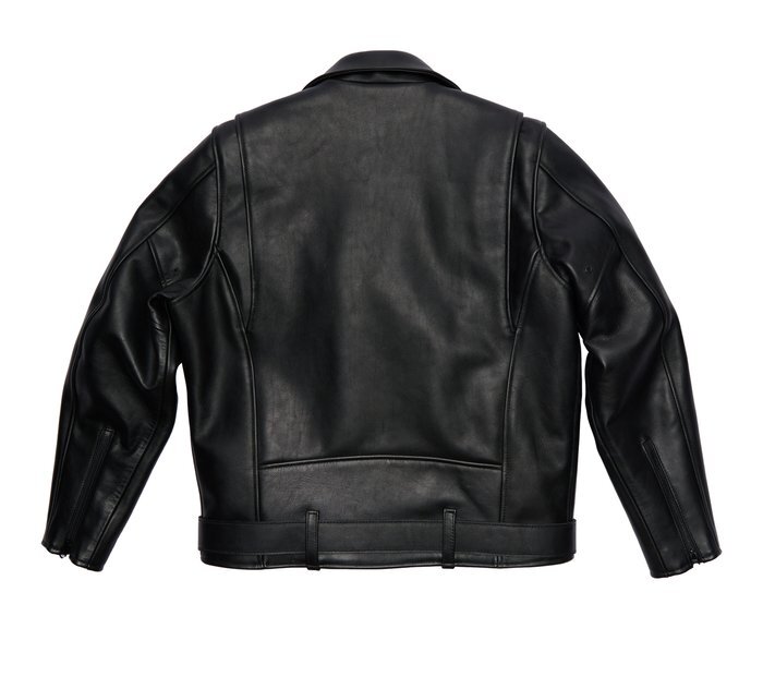HARLEY-DAVIDSON ブラックレザージャケット カーコート　L $895 Harley Davidson Leather Classic Moto Jacket Men's Sizes