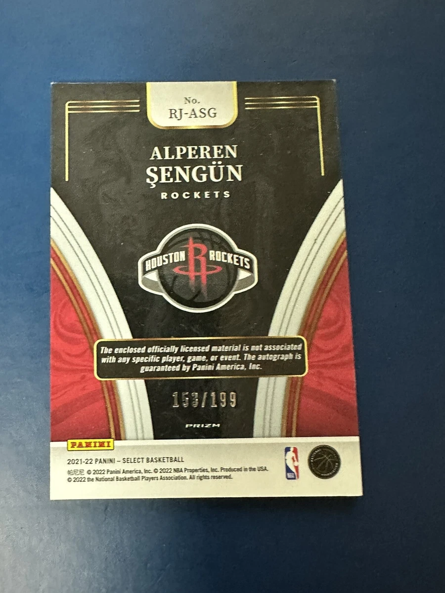 2021-22 Select Alperen Sengun RPA 153/199 RC Rookie Auto Jersey Silver