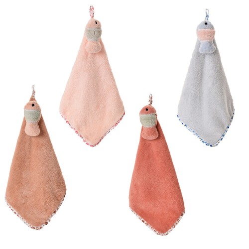 4 Pcs Hand Towel Hanging Bath for Children Disposable Towels Kitchen