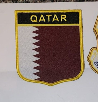 AL UDEID AIR BASE QATAR HOOK & LOOP WOVEN 4'' PATCH