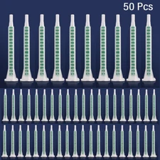 50 Pcs Epoxy Resin Static Mixer AB Glue Mixing Nozzles Glue Adhesive Mixing Tube