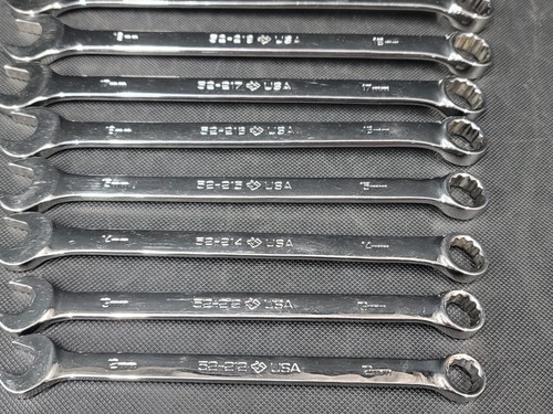Armstrong Tools 15 pc 12 point Metric Combo Wrench Set 7-19mm & 21-22mm GMTK 52 - Picture 18 of 19