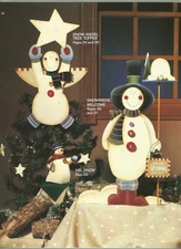 Holiday Heart Warmers Paint Patterns Viking Folk Art Santa Snowman E57