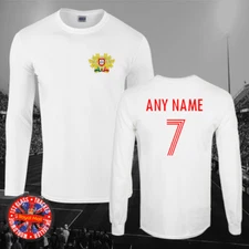 Portugal Long Sleeve Retro Football T-shirt, Any name & number, Gift, World Cup