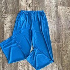 Vintage Diane Von Furstenberg High Rise Pull On Pants Size Medium Blue Made USA